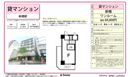 Well-Kept Studio Condo Near Station in Higashishimbashi nihonterebitawa(ch 0