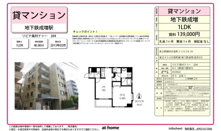 1LDK Condo Near Station in Asahicho 0