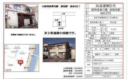 東鳴尾町2丁目連棟住宅 1戸 0