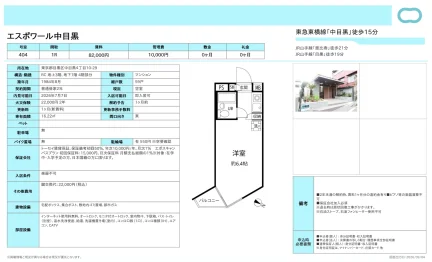エスポワール中目黒 1404号 0
