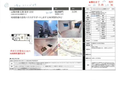 S-RESIDENCE広島駅EAST 301号 0