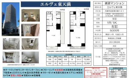 エルヴェ東天満 506号 0