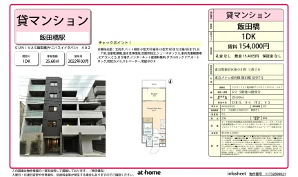 Modern 1DK Condo Near Station in Shinogawamachi 0