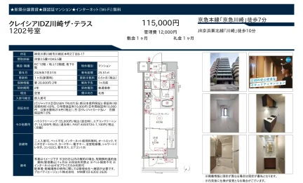 クレイシアIDZ川崎ザ・テラス 1202号 0