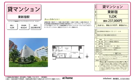 Modern 1LDK Condo Near Station in Kitashinjuku 0