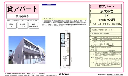 Studio Condo Near Station in Kitakoiwa 0