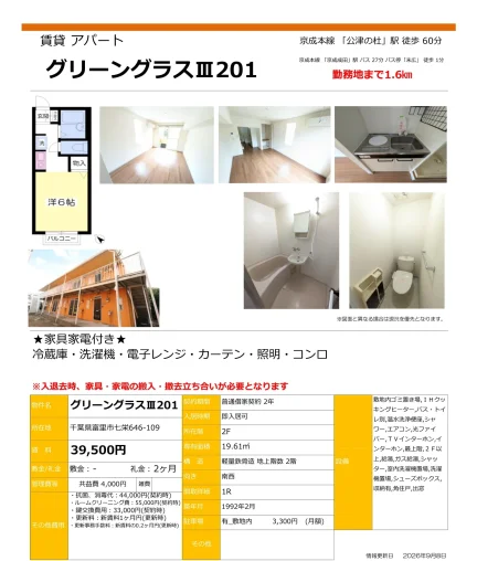 グリーングラスⅢ201 201号 0