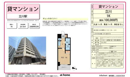 Studio Condo Near Station in Akebonocho 0
