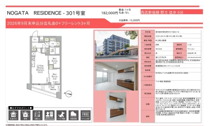 NOGATA RESIDENCE 301号 0