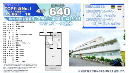 Vintage Studio Condo Near Station in Katakura 0