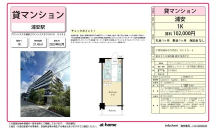 Modern Studio Condo Near Station in Todaijima 0
