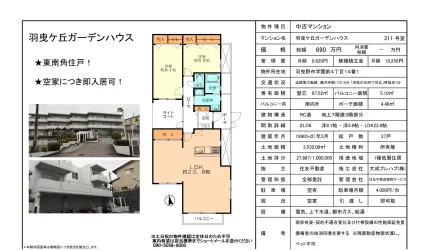 Well-Kept 2-Bedroom Condo in Gakuemmae 0