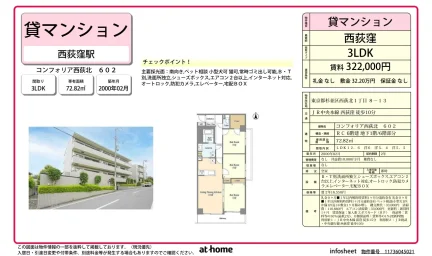 3LDK Condo in Nishiogiminami 0
