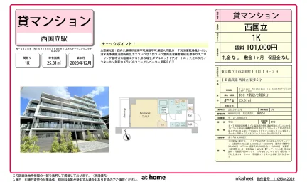 Modern Studio Condo Near Station in Hagoromocho 0
