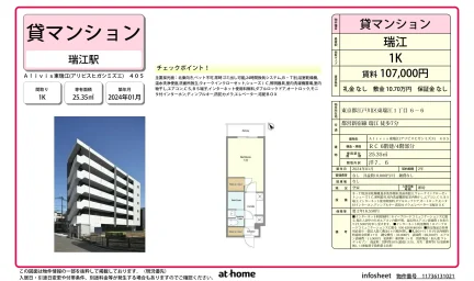 Modern Studio Condo Near Station in Higashimizue 0
