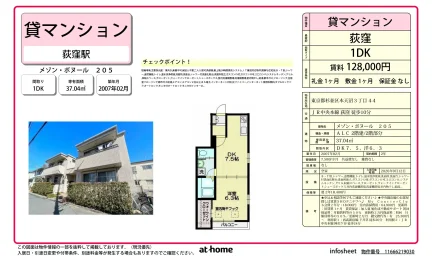 メゾン・ボヌール 205号 0
