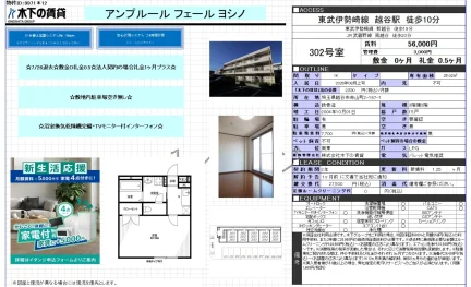 アンプルールフェールヨシノ 302号室 0