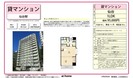 1LDK Condo in Aramakihonzawa 0