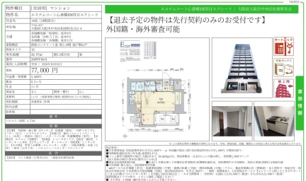 エステムコート心斎橋EASTIIIエクシード 1405号 0