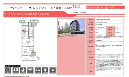 リーフシティ市川 ザ・レジデンス 507号 0