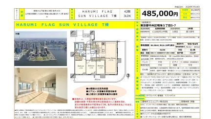 HARUMI FLAG SUN VILLAGE T棟 3LDK 0