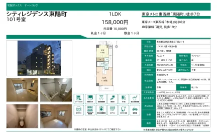 シティレジデンス東陽町 101号 0