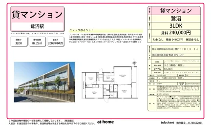 3LDK Condo in Saginuma 0