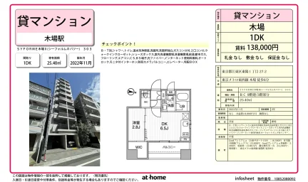 Modern 1DK Condo Near Station in Toyo 0