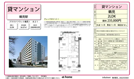 2LDK Condo Near Station in Tsurumichuo 0