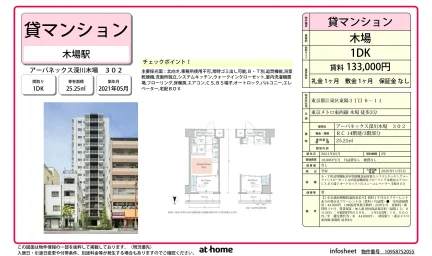 Modern 1DK Condo Near Station in Toyo 0