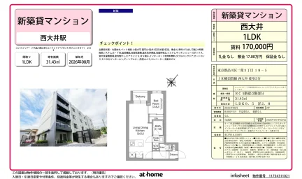 Brand New 1LDK Condo Near Station in Futaba 0
