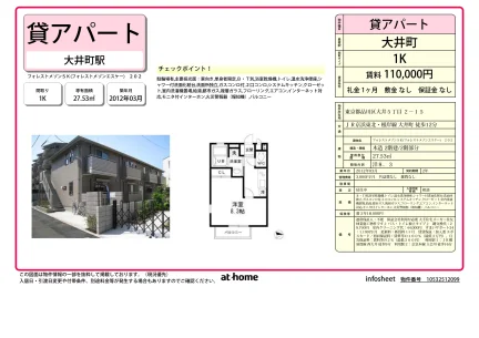 Studio Condo in Nishioi 0