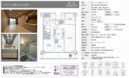 リヴァリエB棟 2203号 0