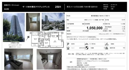 ザ・六本木東京クラブレジデンス 2501 0