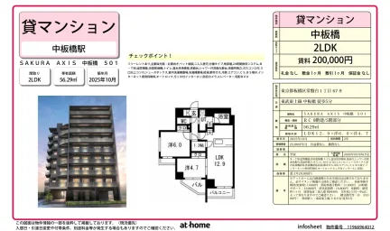 Brand New 2LDK Condo Near Station in Minamitokiwadai 0