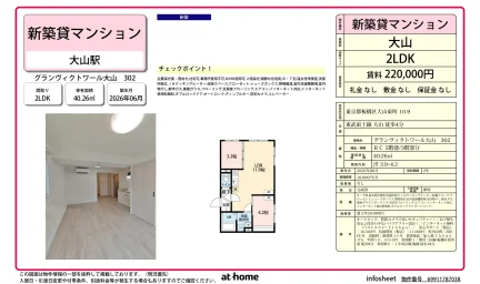 Brand New 2LDK Condo Near Station in Oyamahigashicho 0