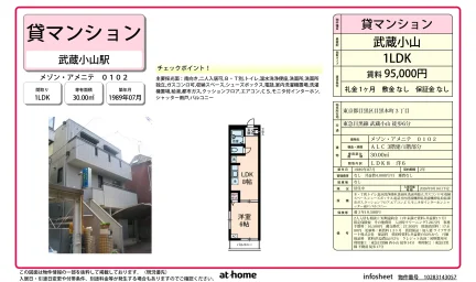 Charming 1LDK Condo Near Station in Megurohoncho 0