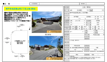 神戸市北区惣山町2丁目土地 0