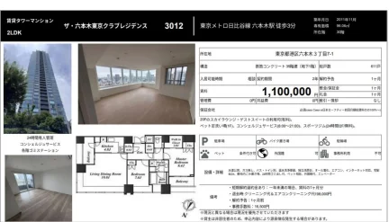 ザ・六本木東京クラブレジデンス 3012 0
