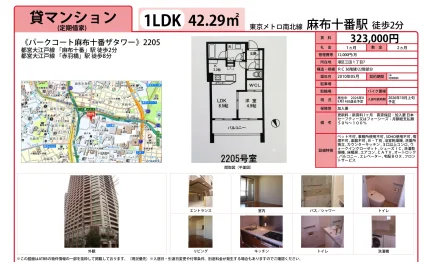 パークコート麻布十番ザタワー 2205号 0