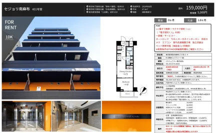 セジョリ南麻布 401号 0