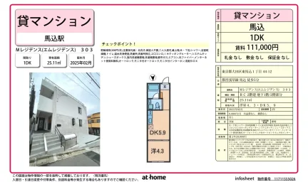 Brand New 1DK Condo Near Station in Higashimagome 0