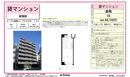 Studio Condo Near Station in Sugamo 0