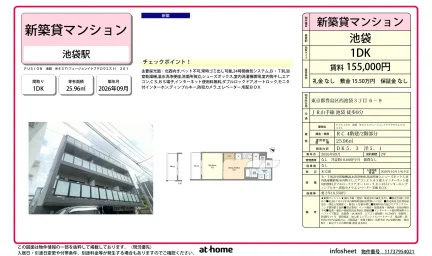 Brand New 1DK Condo in Nishiikebukuro 0