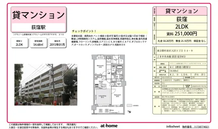 2LDK Condo in Amanuma 0