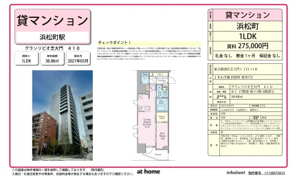 Modern 1LDK Condo Near Station in Shibaura(1-chome) 0
