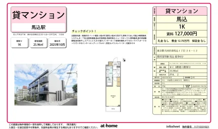 Brand New Studio Condo Near Station in Minamimagome 0