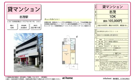 Modern 1DK Condo Near Station in Shimo 0