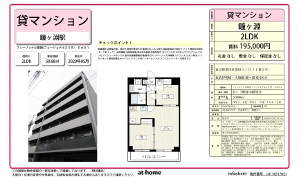 Modern 2LDK Condo Near Station in Higashisumida 0