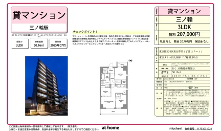 Brand New 3LDK Condo in Higashinippori 0